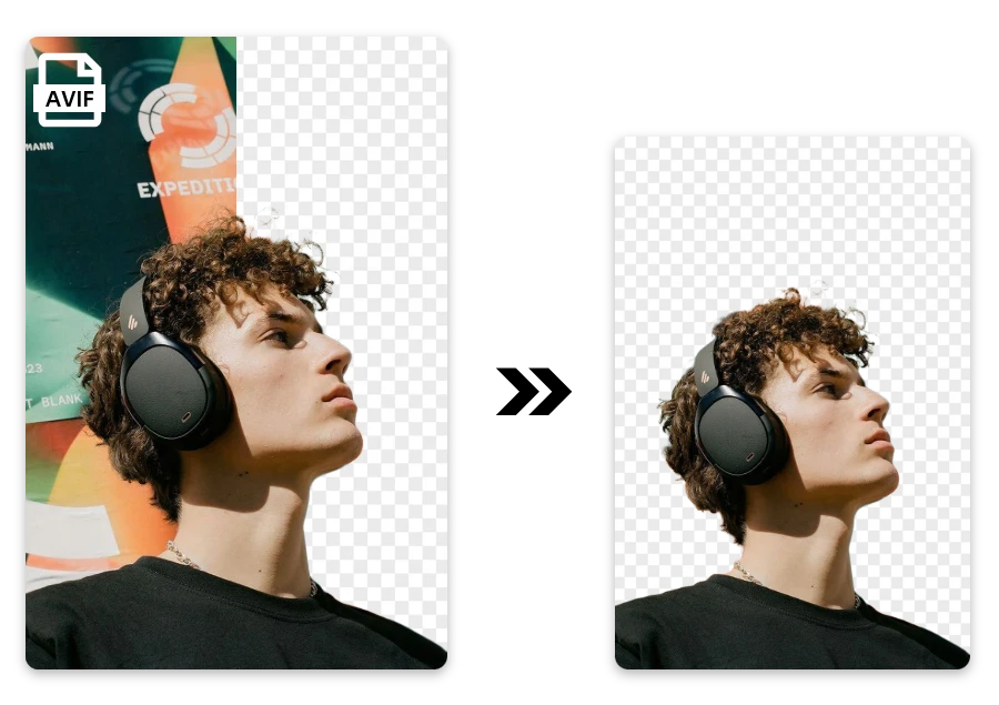 Flexible Format Support for AVIF Background Removal