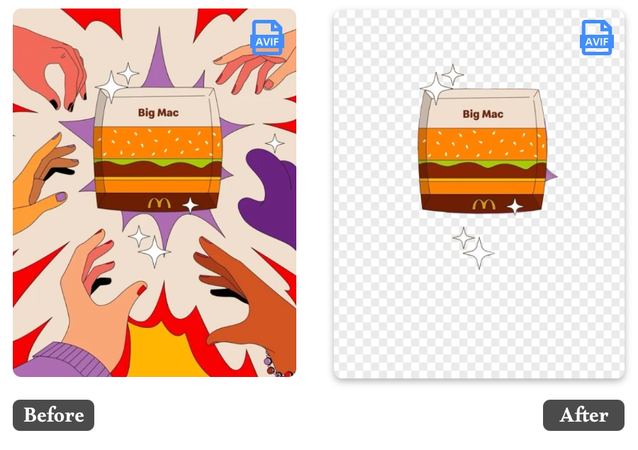 No Registration Required to Remove Background from AVIF