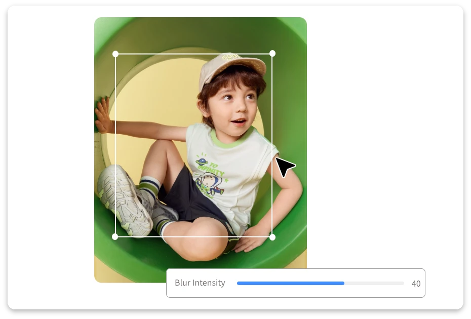 Adjust the Blur Level.