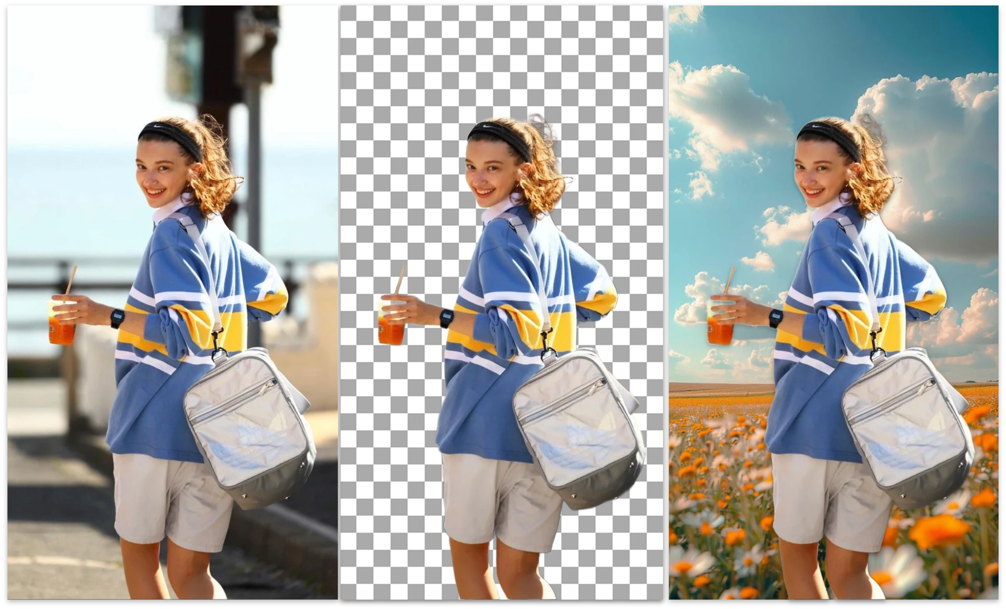 AI photo editor background swap