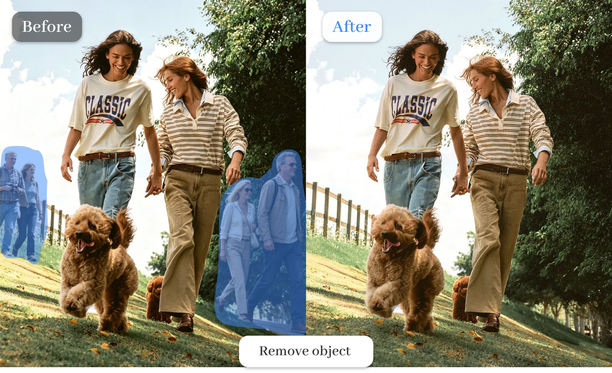 AI photo editor object removal