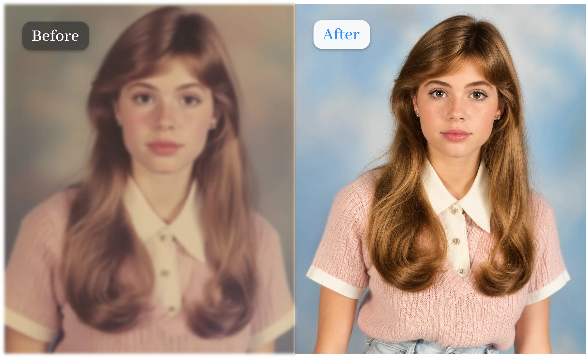 AI photo editor old photo restoration