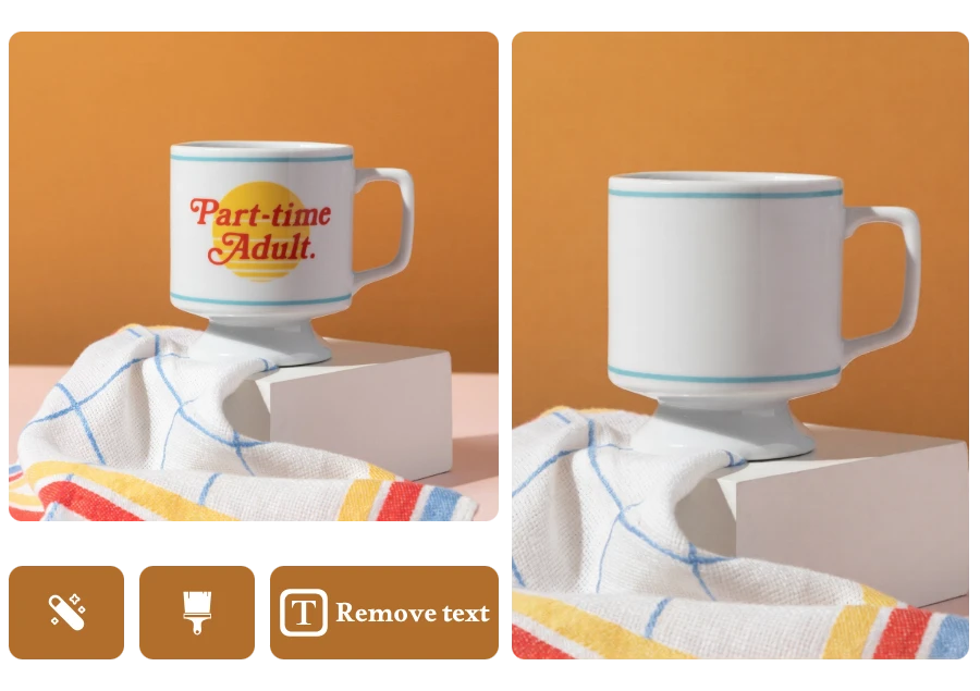 AI Automatically Detect and Remove Text from Image